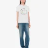 T-shirt i tryckt ekologisk bomullsjersey