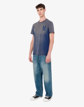 T-shirt i tryckt ekologisk bomullsjersey