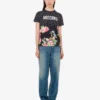 T-shirt i tryckt ekologisk bomullsjersey