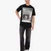 T-shirt i tryckt ekologisk bomullsjersey