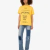 T-shirt i tryckt ekologisk bomullsjersey