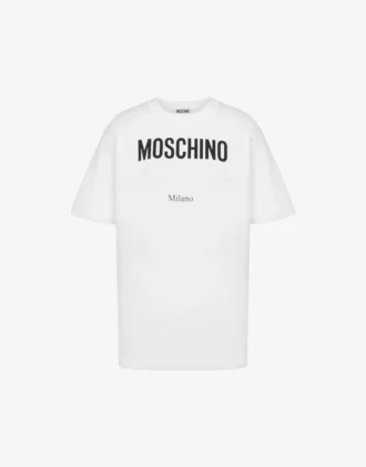 T-shirt i tryckt ekologisk bomullsjersey
