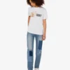 T-shirt i tryckt ekologisk bomullsjersey