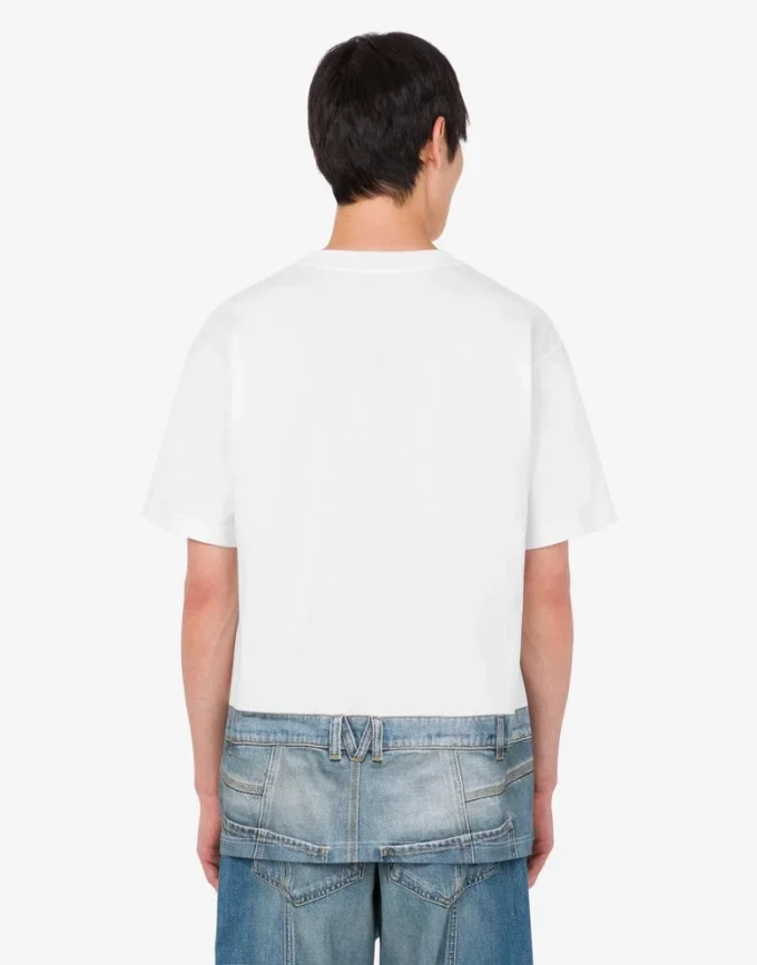 T-shirt i tryckt ekologisk bomullsjersey