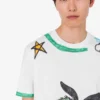 T-shirt i tryckt ekologisk bomullsjersey