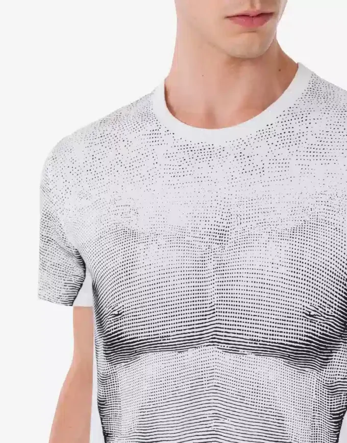 T-shirt i tryckt ekologisk bomullsjersey