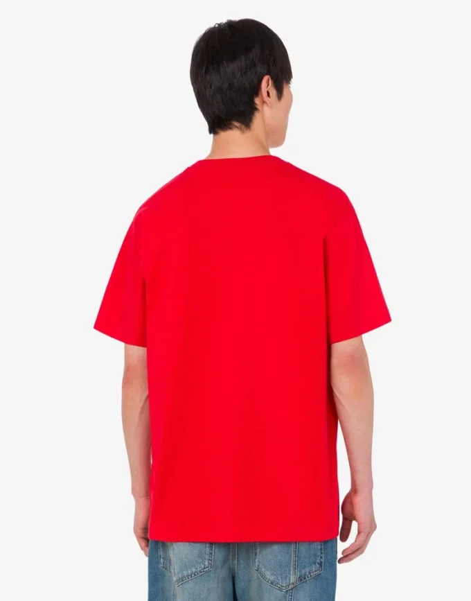 T-shirt i tryckt ekologisk bomullsjersey