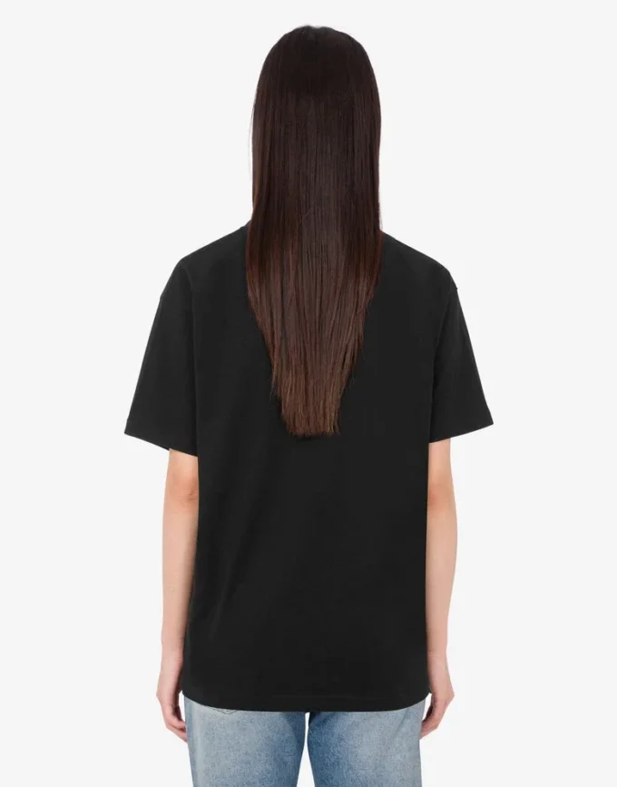 T-shirt i tryckt ekologisk bomullsjersey