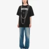 T-shirt i tryckt ekologisk bomullsjersey
