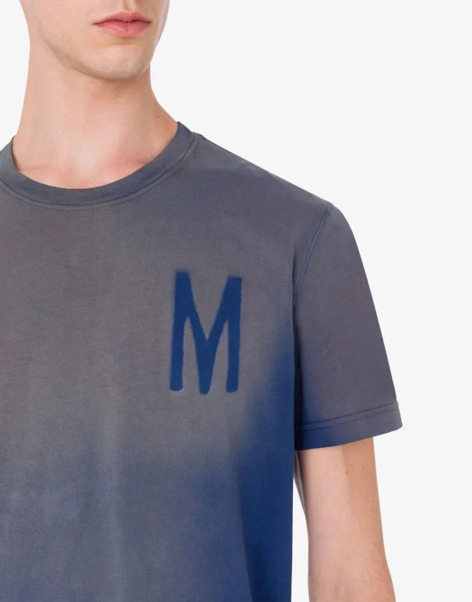 T-shirt i tryckt ekologisk bomullsjersey