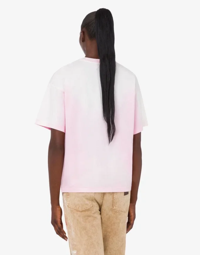 T-shirt i tryckt ekologisk bomullsjersey