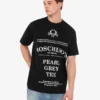T-shirt i tryckt ekologisk bomullsjersey