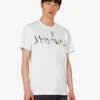 T-shirt i tryckt ekologisk bomullsjersey