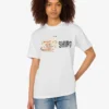 T-shirt i tryckt ekologisk bomullsjersey