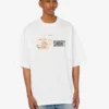 T-shirt i tryckt ekologisk bomullsjersey