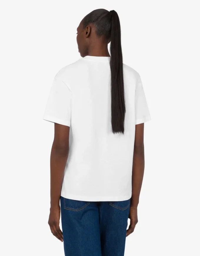 T-shirt i tryckt ekologisk bomullsjersey