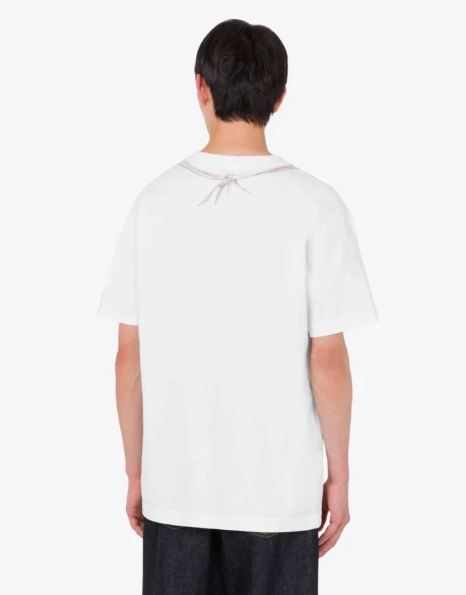 T-shirt i tryckt ekologisk bomullsjersey