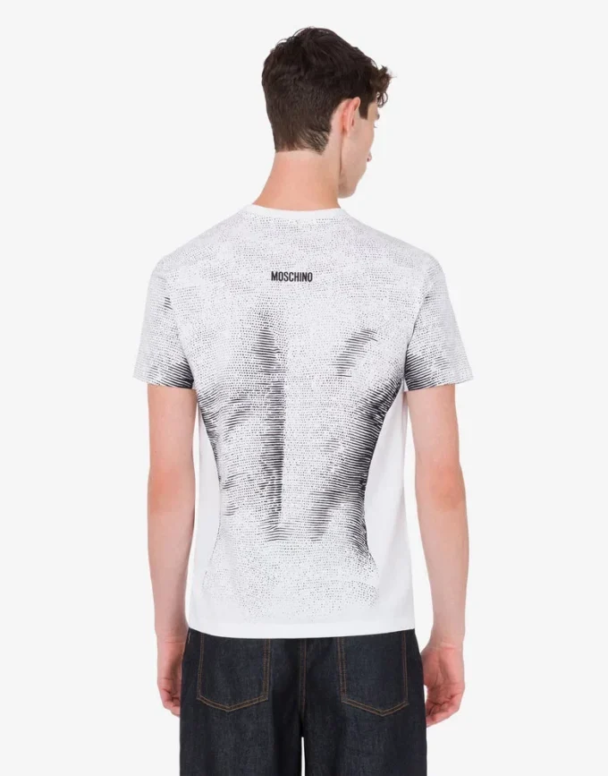 T-shirt i tryckt ekologisk bomullsjersey