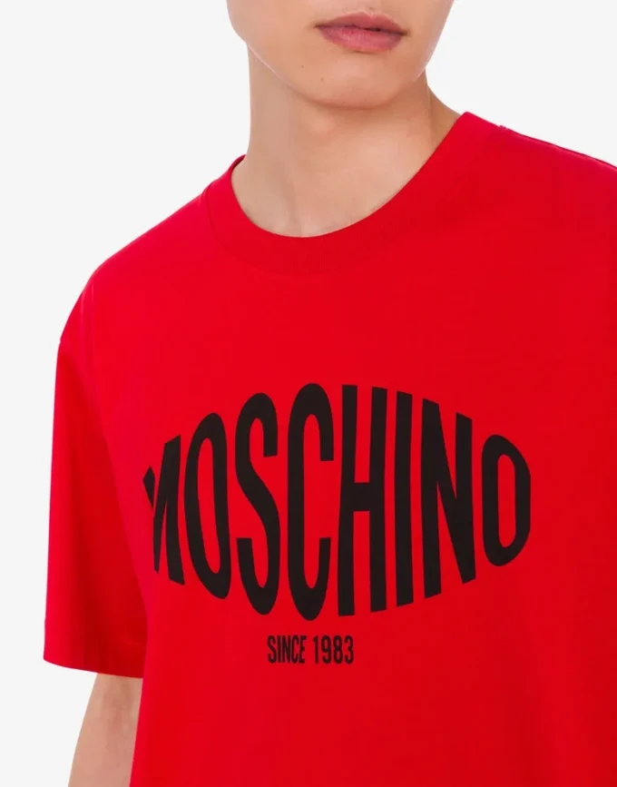 T-shirt i tryckt ekologisk bomullsjersey