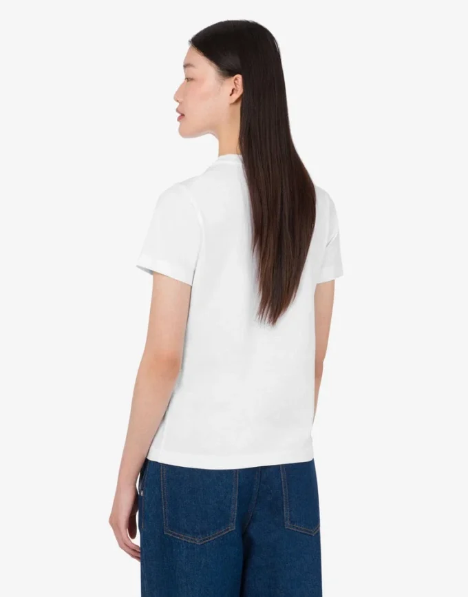 T-shirt i tryckt ekologisk bomullsjersey