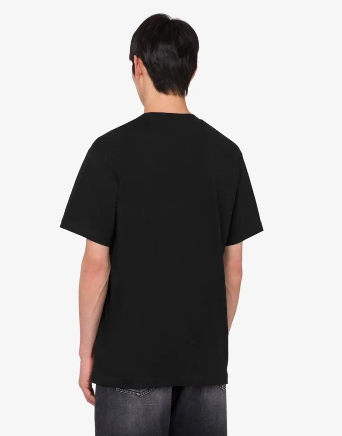 T-shirt i tryckt ekologisk bomullsjersey