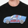T-shirt i tryckt ekologisk bomullsjersey