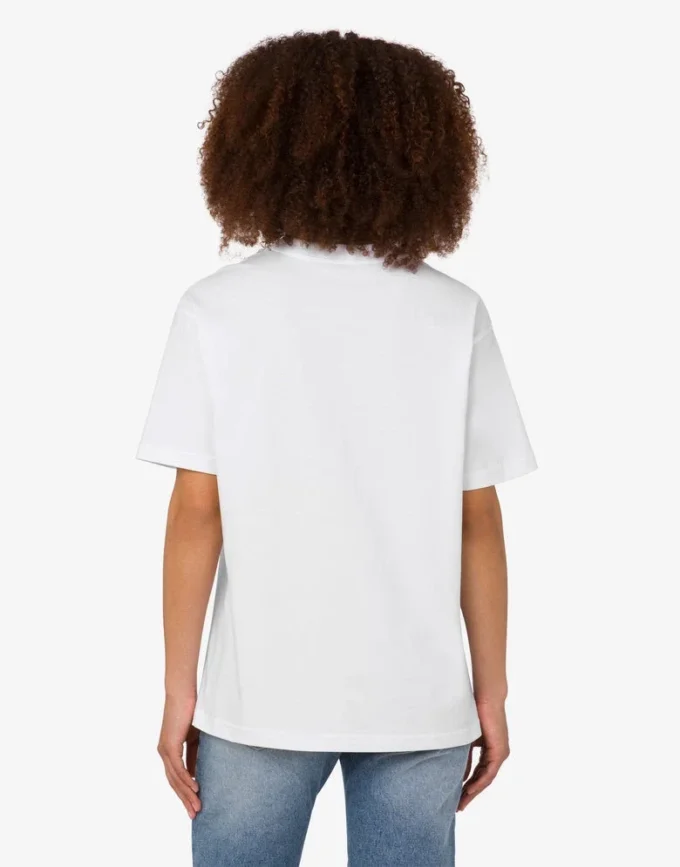 T-shirt i tryckt ekologisk bomullsjersey