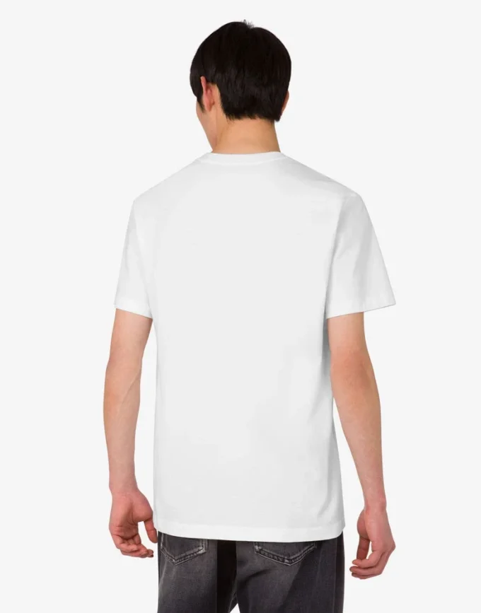 T-shirt i tryckt ekologisk bomullsjersey