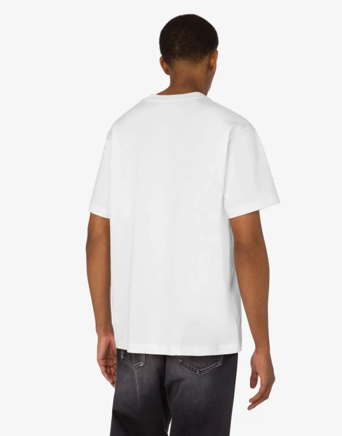 T-shirt i tryckt ekologisk bomullsjersey