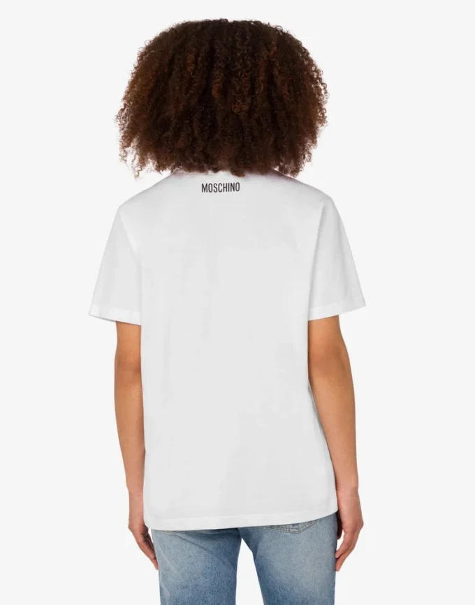 T-shirt i tryckt ekologisk bomullsjersey
