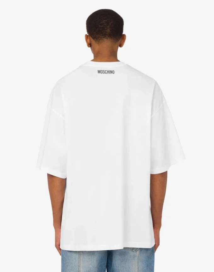 T-shirt i tryckt ekologisk bomullsjersey