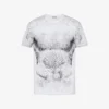 T-shirt i tryckt ekologisk bomullsjersey