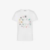 T-shirt i tryckt ekologisk bomullsjersey