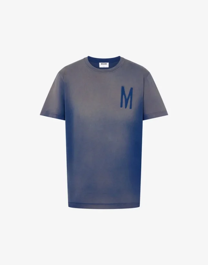 T-shirt i tryckt ekologisk bomullsjersey