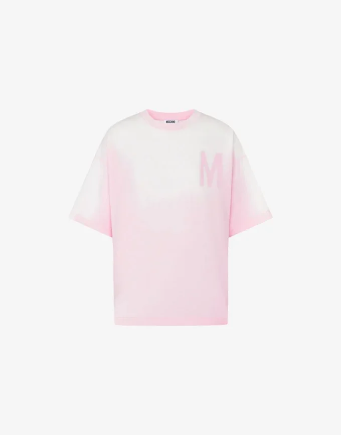 T-shirt i tryckt ekologisk bomullsjersey