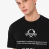 T-shirt i tryckt ekologisk bomullsjersey
