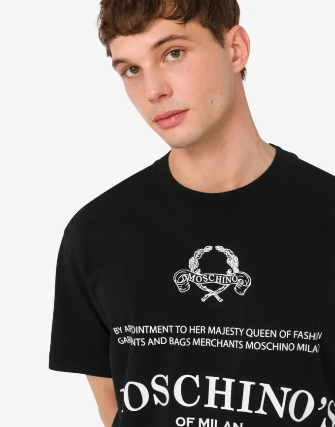 T-shirt i tryckt ekologisk bomullsjersey