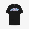 T-shirt i tryckt ekologisk bomullsjersey