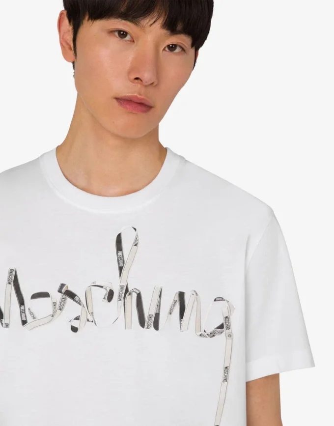 T-shirt i tryckt ekologisk bomullsjersey