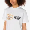 T-shirt i tryckt ekologisk bomullsjersey