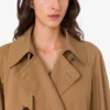 Trenchcoat i bomullsblandad gabardin Trenchcoat i bomullsblandad gabardin