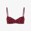 Tryckt bikini-topp i lycra