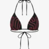 Tryckt bikini-topp i lycra