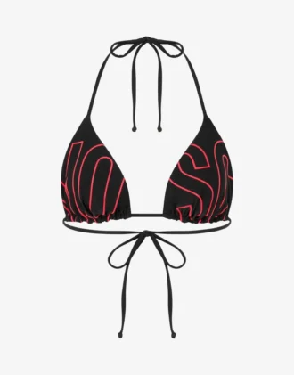 Tryckt bikini-topp i lycra