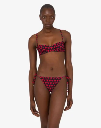 Tryckt bikini-topp i lycra