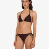 Tryckt bikini-topp i lycra