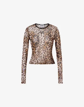 Tryckt mesh-T-shirt Tryckt mesh-T-shirt