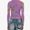 Tryckt mesh-T-shirt