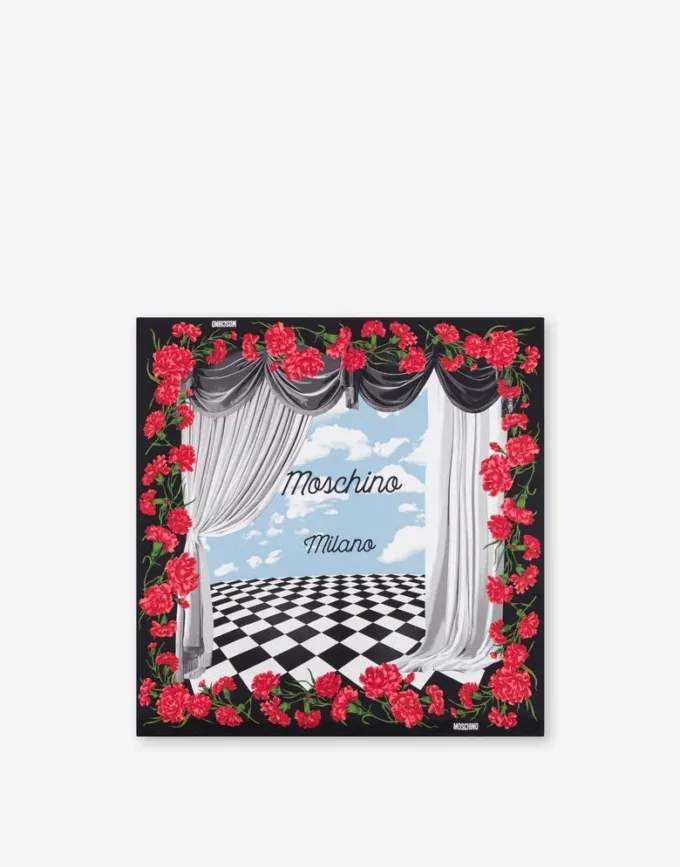 Tryckt silkescarf
