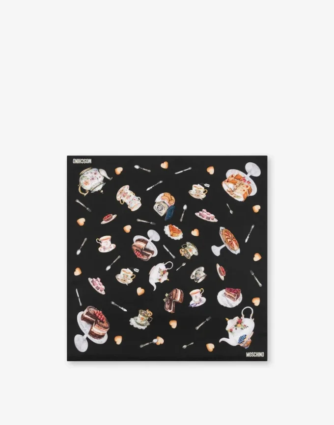 Tryckt silkescarf